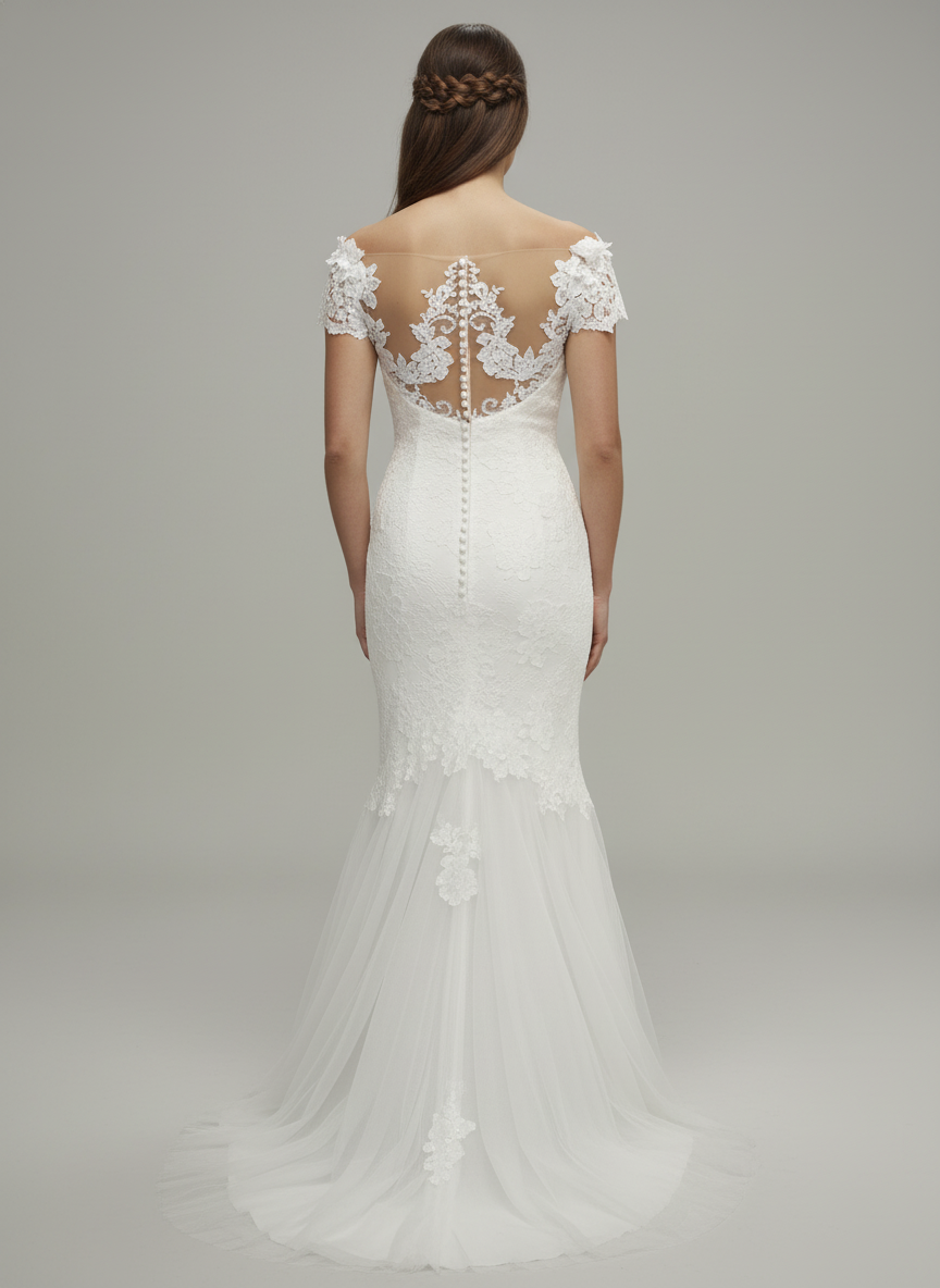 Robe sirène Féli – White One