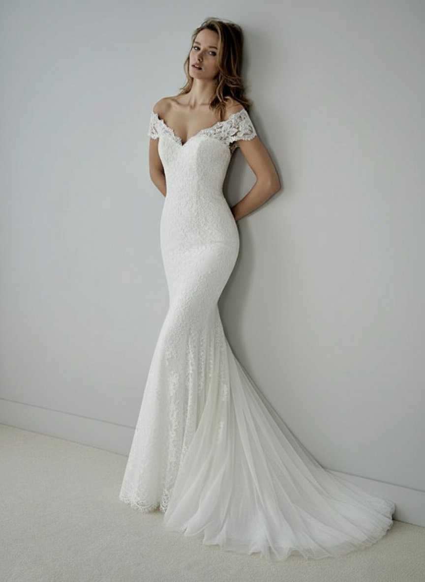 Robe sirène Féli – White One