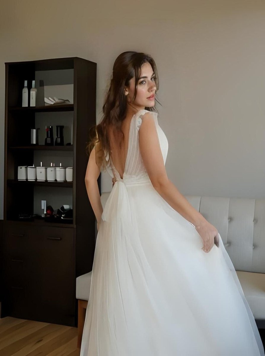 Robe de mariée BO'M  23-05 en tulle et dentelle
